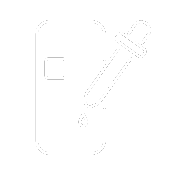White icon visualizing the add on function; Branding in App, for INTELLilight