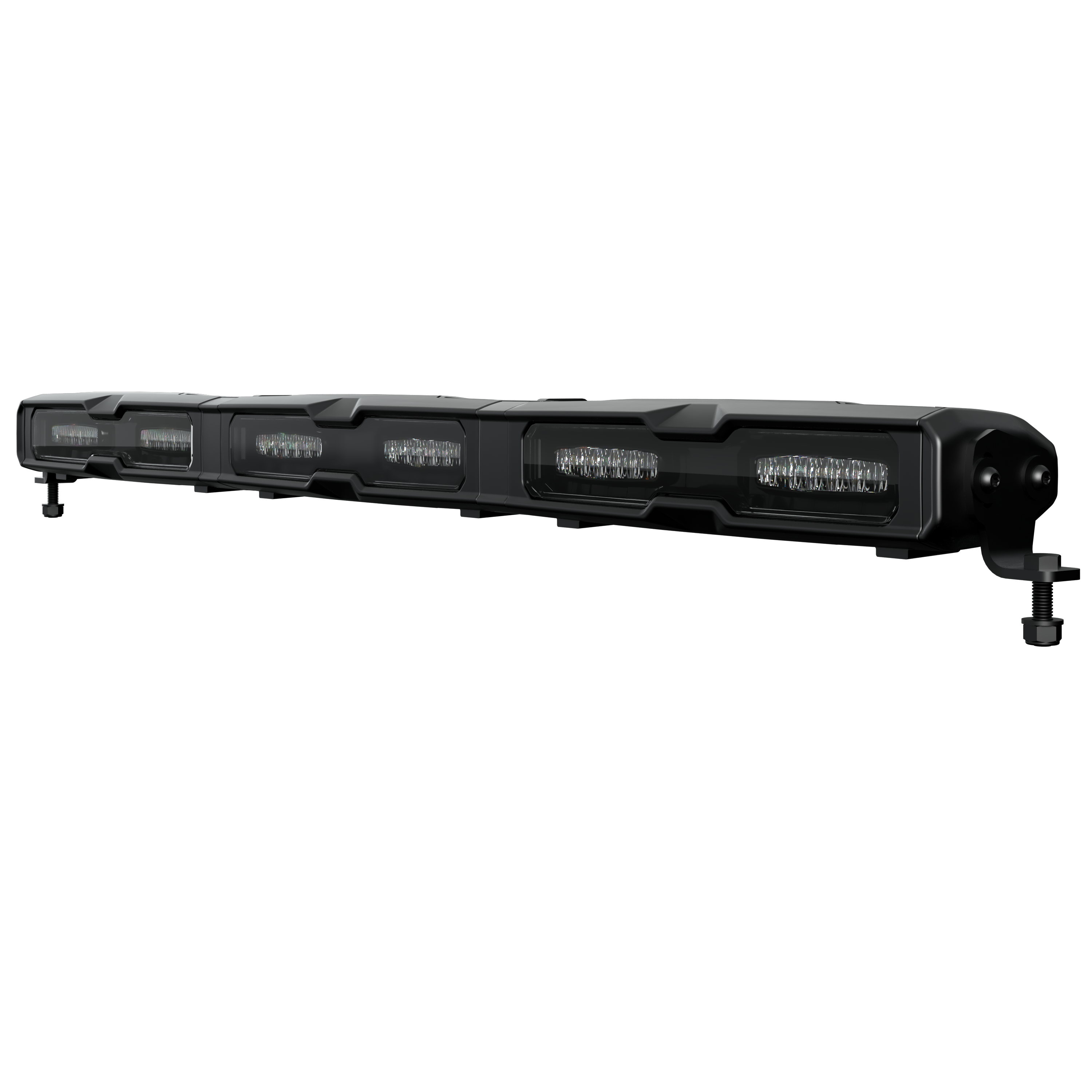 TYRI V36 Lightbar with brackets and black reflector product image when Light is off