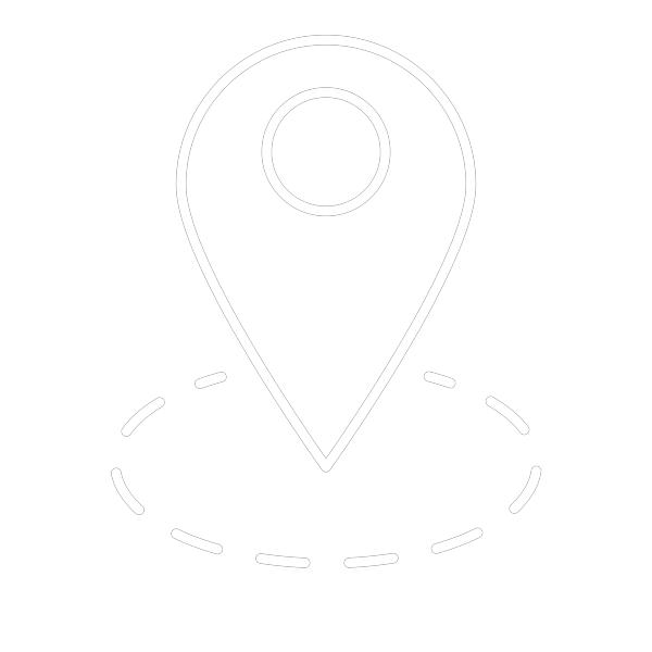 White icon visualizing the add on function; Geo Data, for INTELLilight lighting system