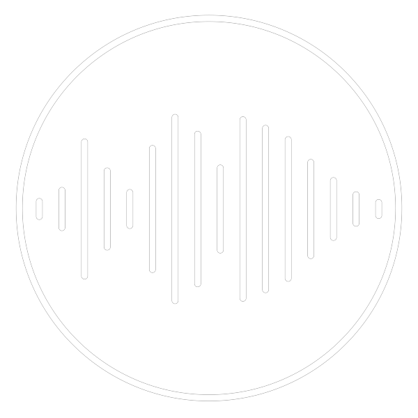 White icon visualizing the add on function; Voice Recognition, for INTELLilight lighting system