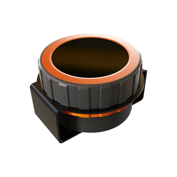 TYRI Quick Controller for INTELLilight in left-side view with display switched off, showing rotary knob and button controls in compact design.